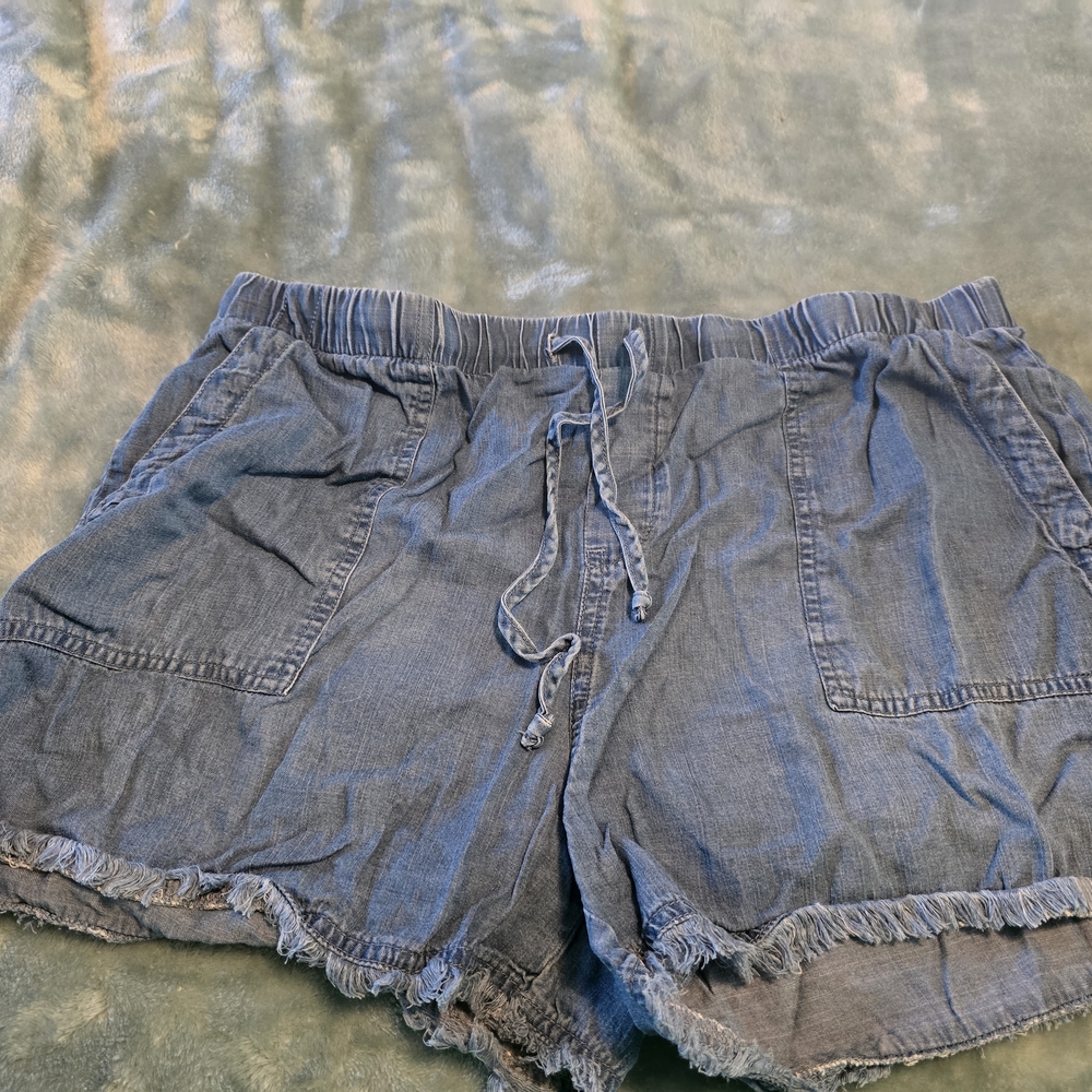 Casual Blue Women's Shorts